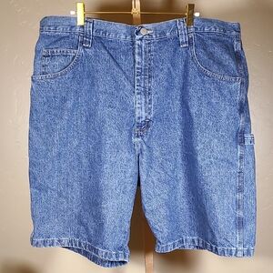 Wrangler Blue Jean Carpenter Shorts 100% Cotton Size 40